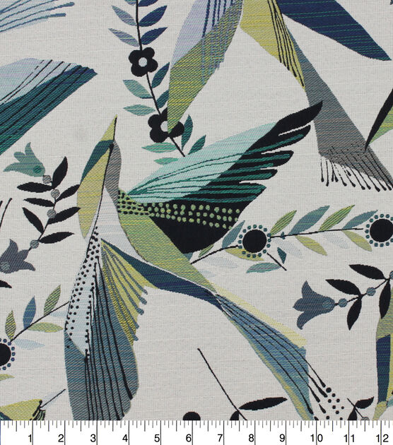 Richloom Multi Purpose Decor Fabric Hummingbird Peacock, , hi-res, image 2