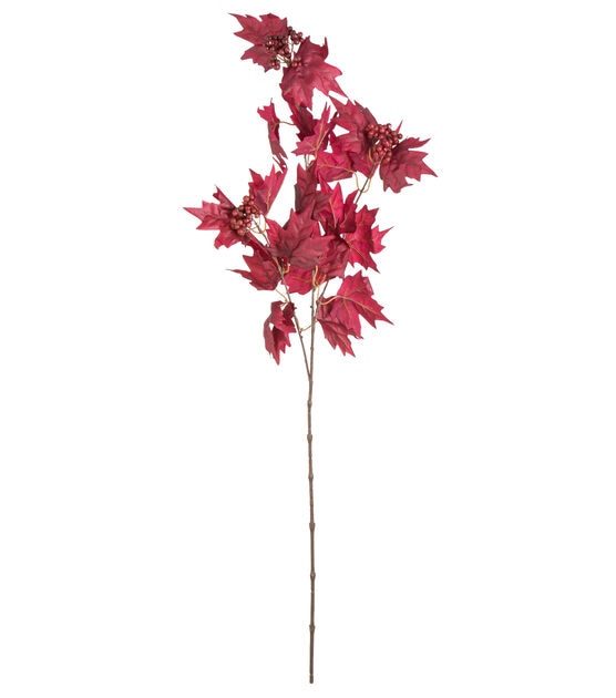 39.5'' Burgundy Maple Leaf Branch by Bloom Room