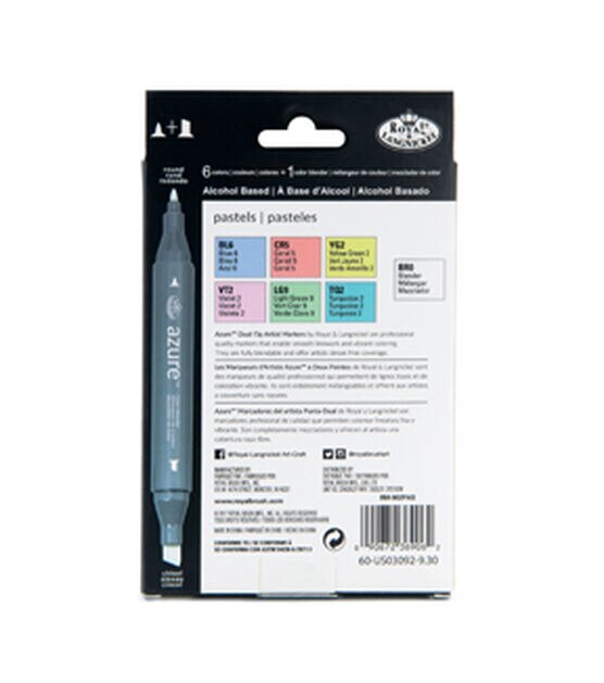 Royal & Langnickel Pastel Color Marker Set 7pc, , hi-res, image 8