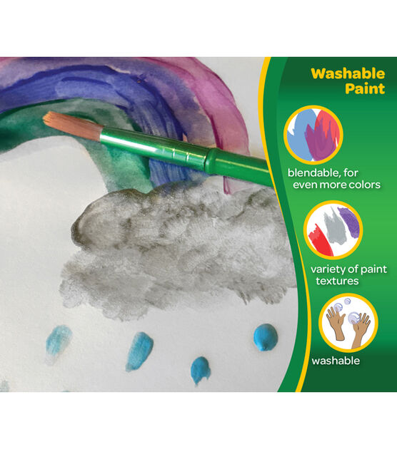 Crayola 42ct Washable Kids Paint Pot Kit, , hi-res, image 6