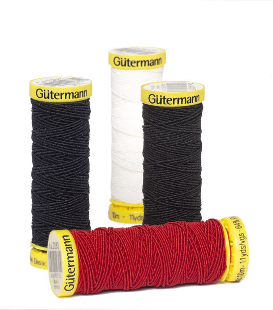 Gutermann Elastic Thread - Tex 130 - 1,093 yds. - Black