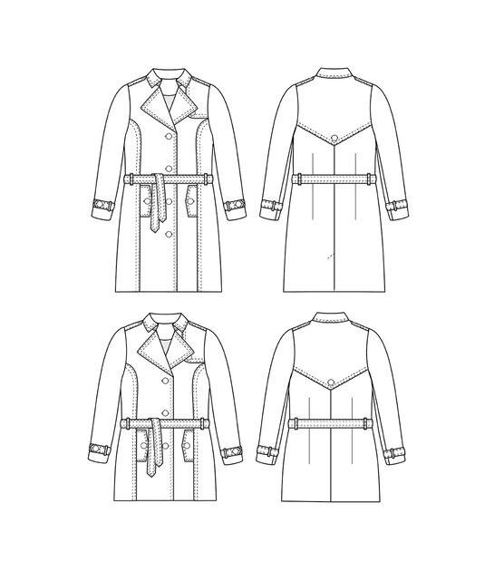 Cashmerette 5101 Size 12 to 28 Women's Chilton Trench Coat Sewing Pattern, , hi-res, image 10