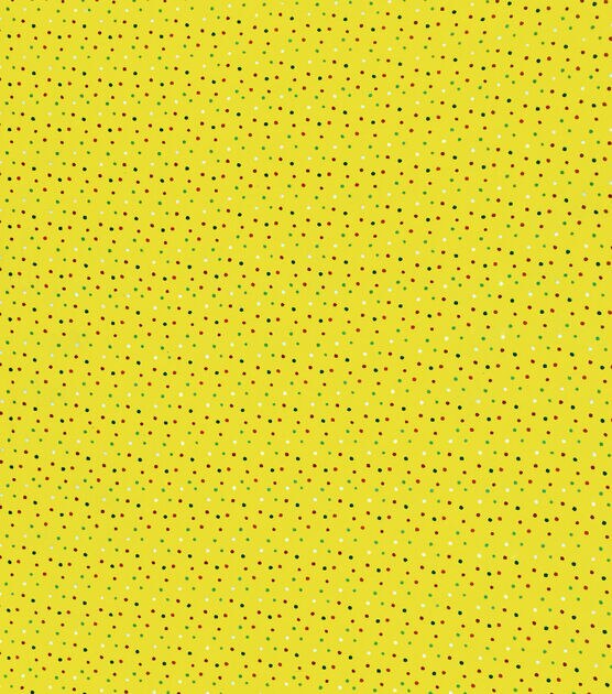Super Snuggle Multi Dots on Yellow Flannel Fabric