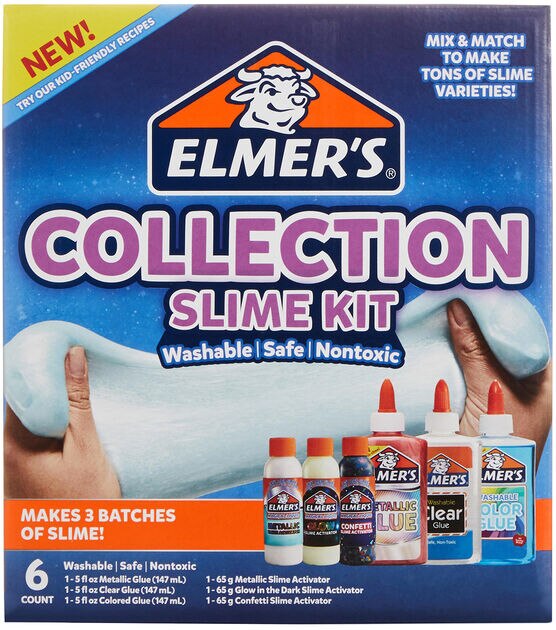 Elmer's Color Changing Slime Kit  Have you seen our brand new slime kits?!  Glue + Magical Liquid = everything you need to make slime. All in one box.  Experience the wonder