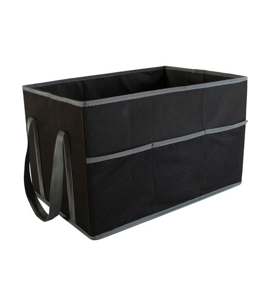 Simplify 18" Black Foldable Trunk Organizer With Handles