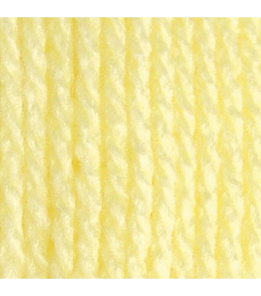 Bernat Softee Baby Light Weight Acrylic Yarn, Lemon, swatch, image 5