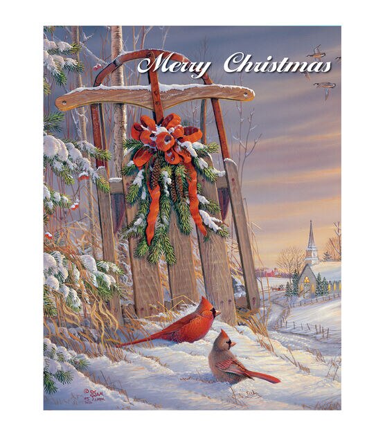 LANG Wintertime Cardinal Boxed Christmas Cards