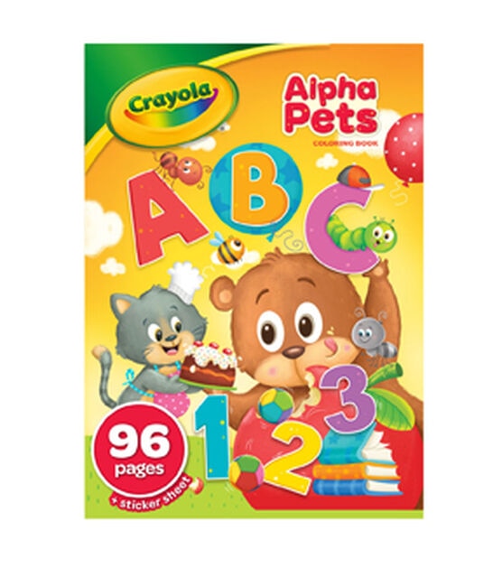 Crayola 96 Sheet Number & Alphabet Coloring Book With Stickers