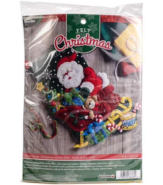 Janlynn 10 x 16.5 Christmas Fun Felt Stocking Kit