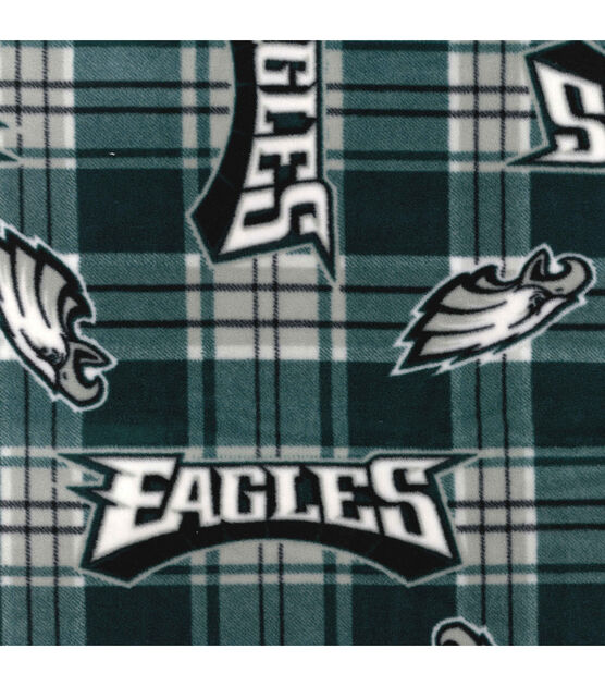 Fabric Traditions Philadelphia Eagles Fleece Fabric Plaids, , hi-res, image 2