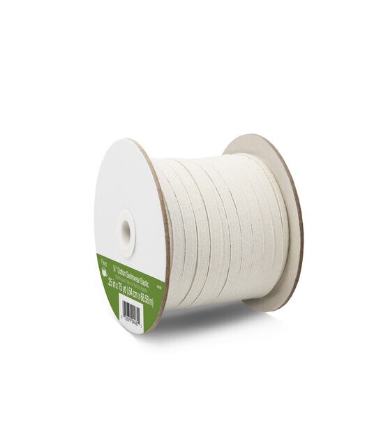 Dritz 1/4" Cotton Swimwear Elastic, Natural, 75 yd, , hi-res, image 2