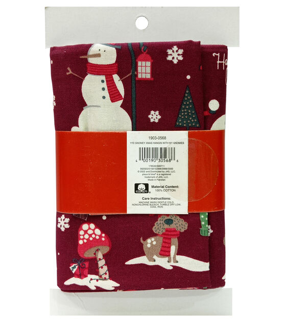 1yd Precut Hangin' With My Gnomies! Christmas Cotton by Place & Time, , hi-res, image 2
