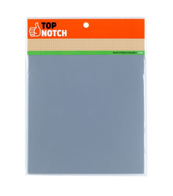 2ct Gray Paper Stencil Blanks by Top Notch
