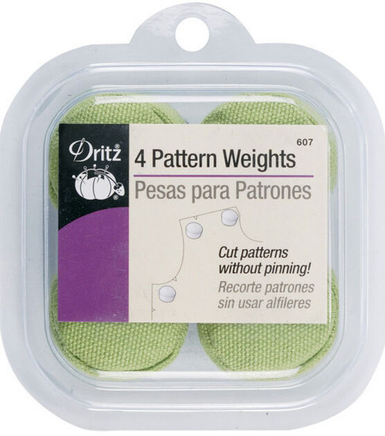 Dritz Pattern Weights, 4 pc, Assorted Colors: Green, Pink &  Purple