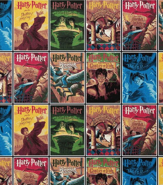 Harry Potter Multi Book Cover Cotton Fabric, , hi-res, image 2