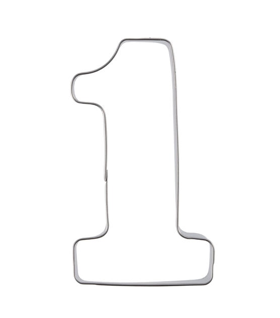 Stir 2 x 3.5 Stainless Steel Number 1 Cookie Cutter - Cookie Cutters - Baking & Kitchen