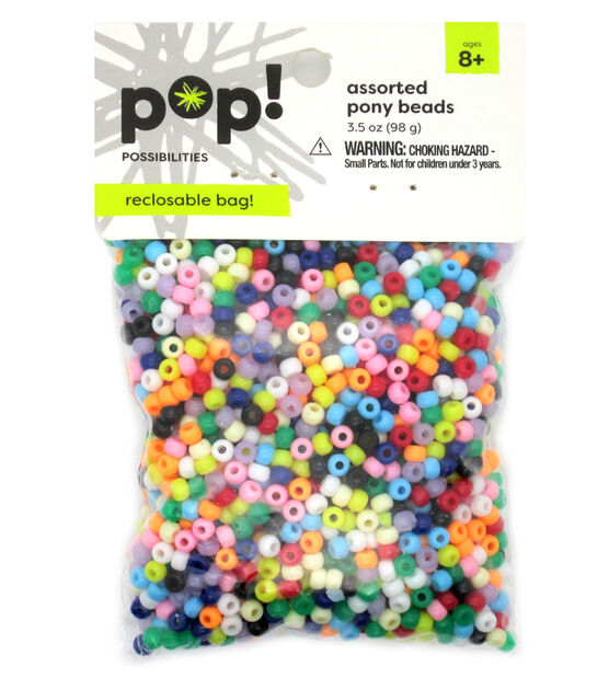 POP! Possibilities 8mm Translucent Pony Beads by POP!