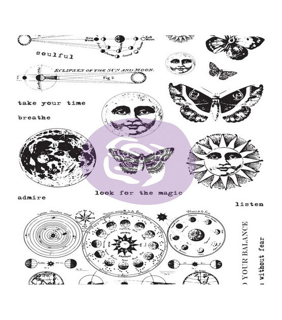 Prima Marketing Art Daily Planner 20 pk Cling Stamps Dream without Fear, , hi-res, image 2