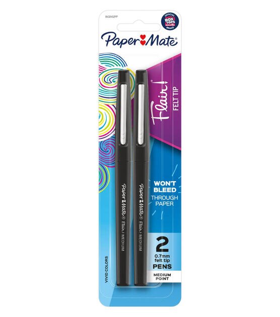 Paper Mate Flair Guard Pens - Vivid Colors, Medium Tip, Set of 16