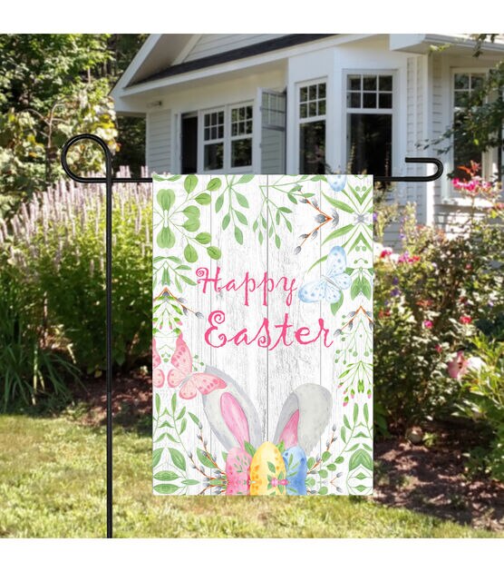 Northlight 12.5" x 18" Happy Easter Bunny Ears Garden Flag, , hi-res, image 3