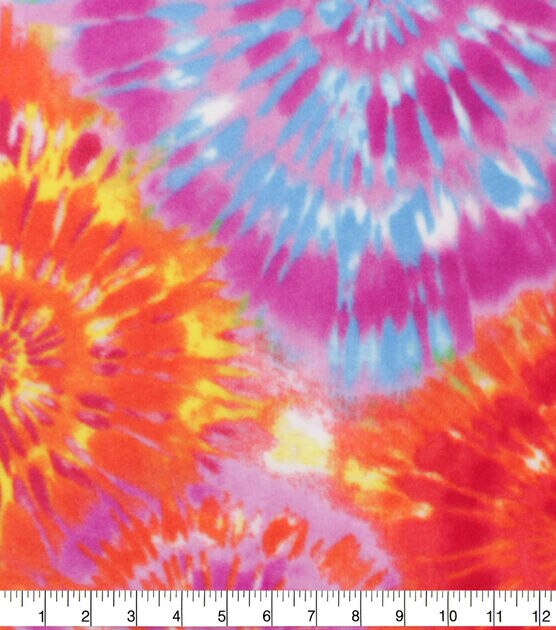 Classic Tie Dye Anti Pill Fleece Fabric