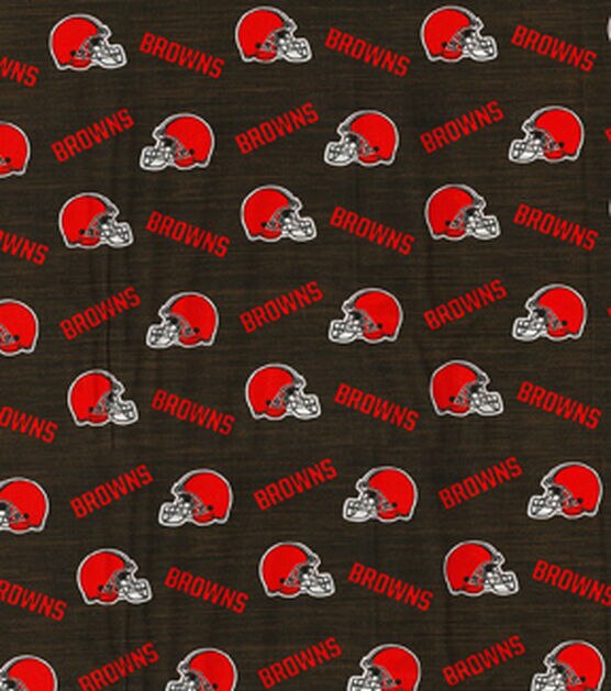 Fabric Traditions Cleveland Browns Heather NFL Cotton Fabric