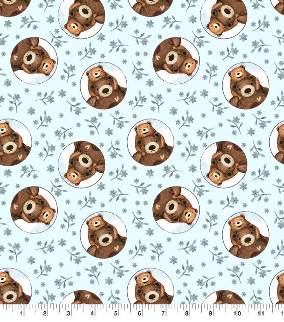 Baby Bear Badges Nursery Soft & Minky Fabric