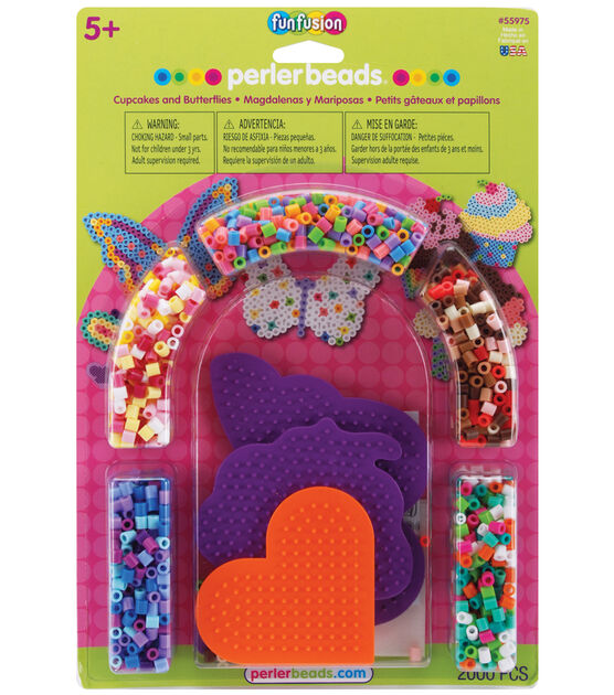 Perler 2000ct Cupcakes & Butterflies Arch Fused Bead Activity Kit