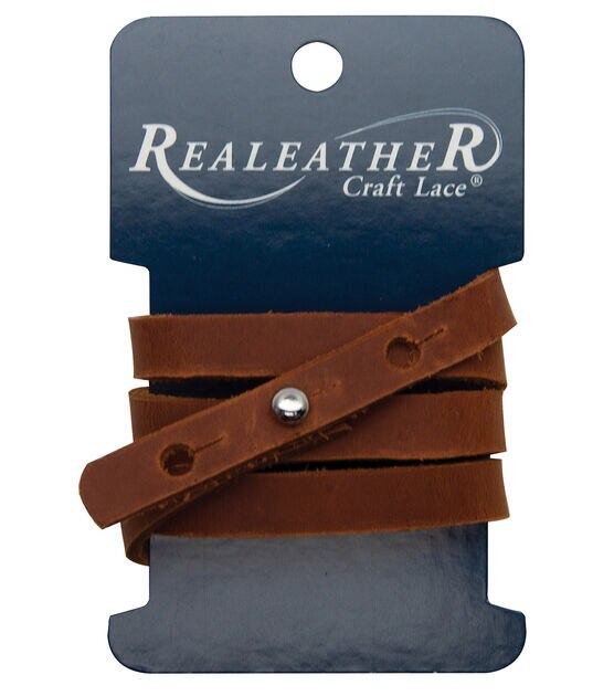 Realeather 0.38''x24'' Wrap Bracelet Brown