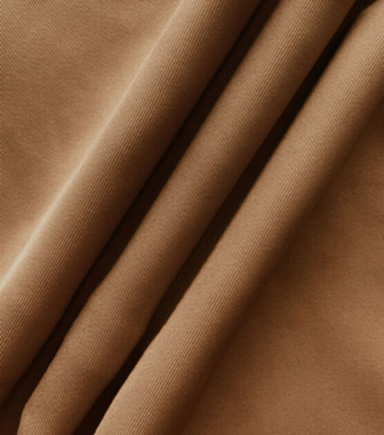 Brown Shimmer Twill Fabric, , hi-res, image 2