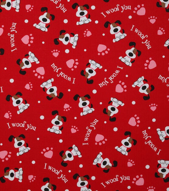Woof Holiday Inspirations Valentine's Day Utility Fabric, , hi-res, image 2