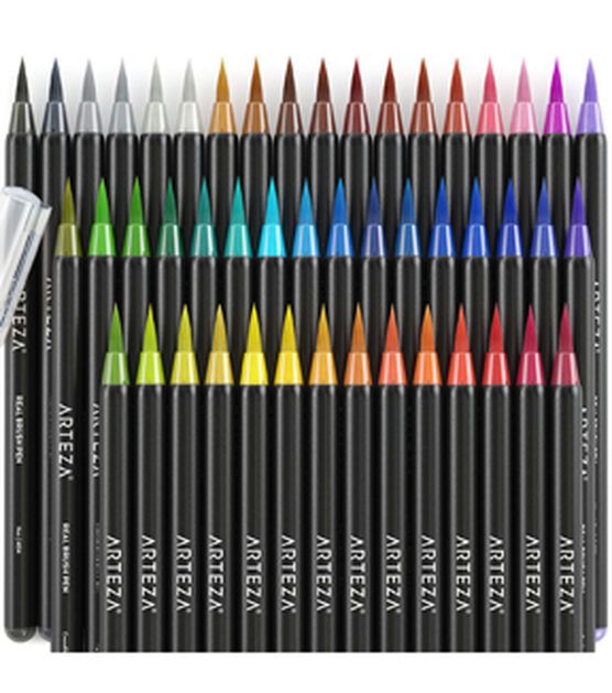 Premium Brush Pens 49Pk - Brush Pens & Markers - Art Supplies & Painting