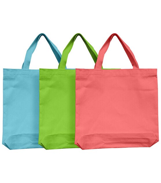 Medium Canvas Tote Value Pack Pastel