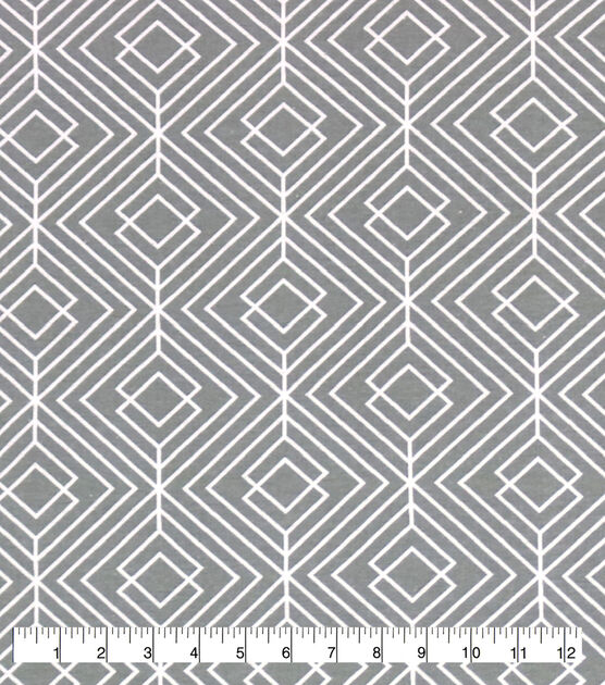 Grey and White Maze Super Snuggle Flannel Fabric
