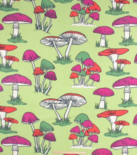 72" Wide Mushroom & Be Kind to Nature No Sew Fleece Blanket, , hi-res, image 4