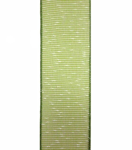 Save the Date Textured Ribbon 2.5''x9' Green & White, , hi-res, image 2