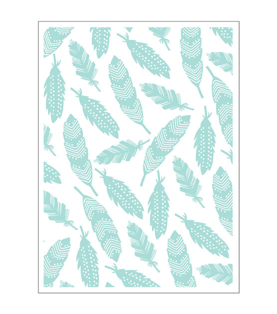 A2 Feathers Embossing Folder by Park Lane