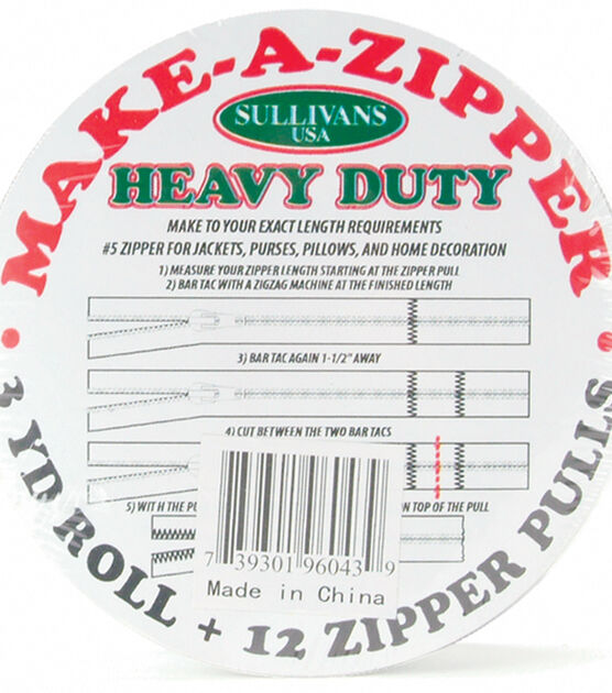 Make A Zipper Kit Heavy Duty, , hi-res, image 1