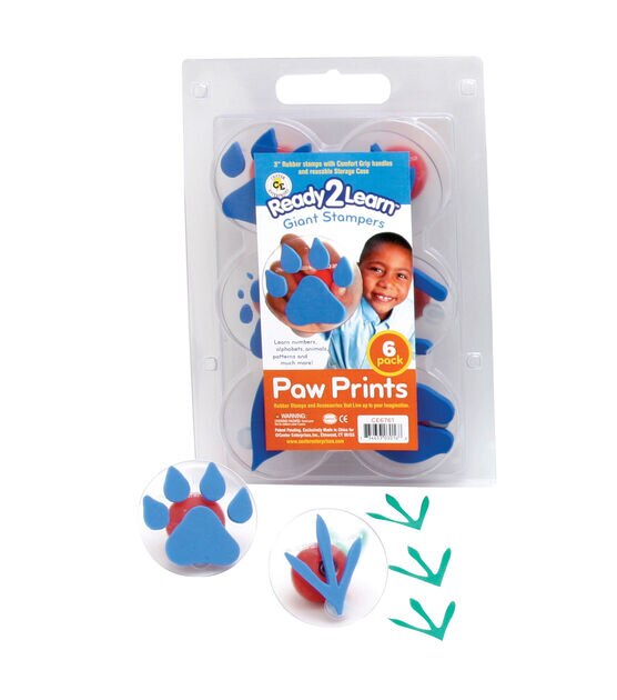 Ready 2 Learn 3" Paw Prints Stampers 12ct, , hi-res, image 2