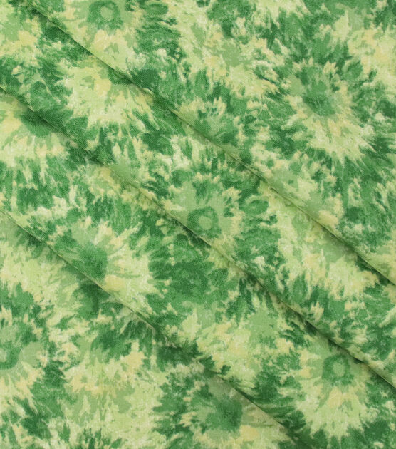 Lime Green Tie Dye Bursts Quilt Cotton Fabric by Keepsake Calico, , hi-res, image 2