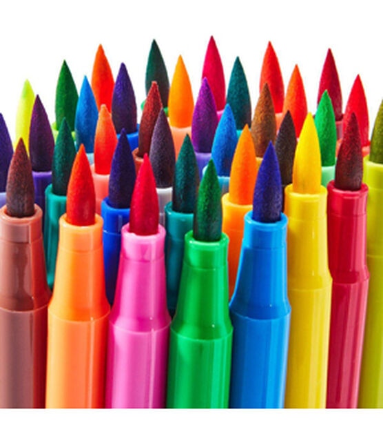 KINGART STUDIO Dual Tip Brush Pen Art Markers with Fineliner Set of 36, , hi-res, image 6