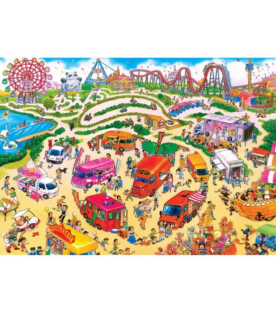 MasterPieces 15" x 21" Summer Carnival A Maze Ing Jigsaw Puzzle 500pc, , hi-res, image 2
