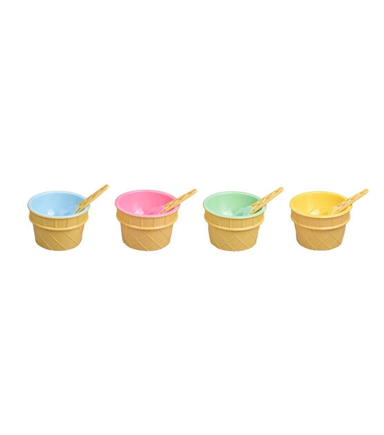 5" Summer Reusable Ice Cream Cups 8ct by STIR, , hi-res, image 5