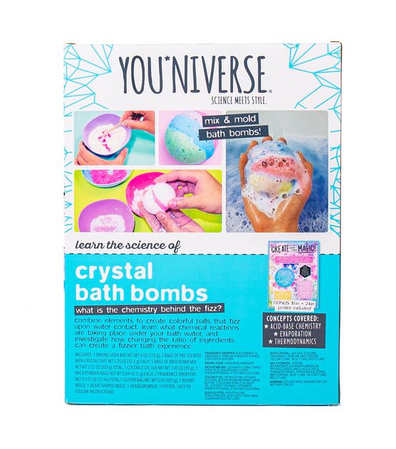 You'Niverse 19ct Crystal Bath Bombs Kit