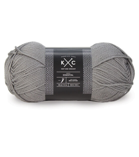 180yds Essential Light Weight Cotton Yarn by K+C