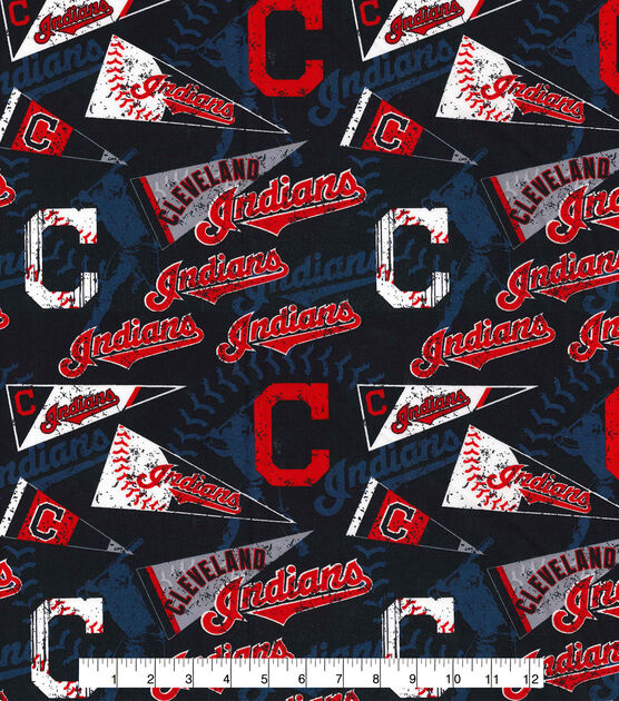 Fabric Traditions Cleveland Baseball Cotton Fabric Vintage, , hi-res, image 2