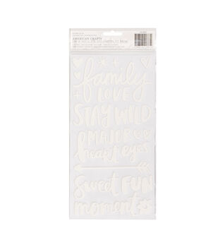 American Crafts Thickers Foil Stickers 2/Pkg Hardcover - Gold