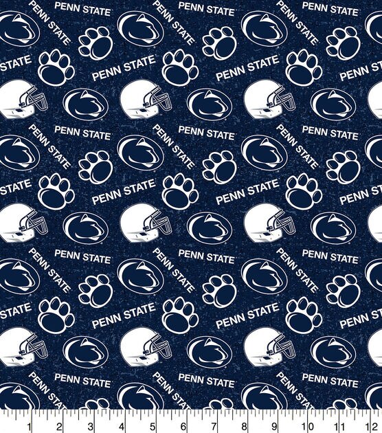 Penn State University Nittany Lions Cotton Fabric Tone on Tone