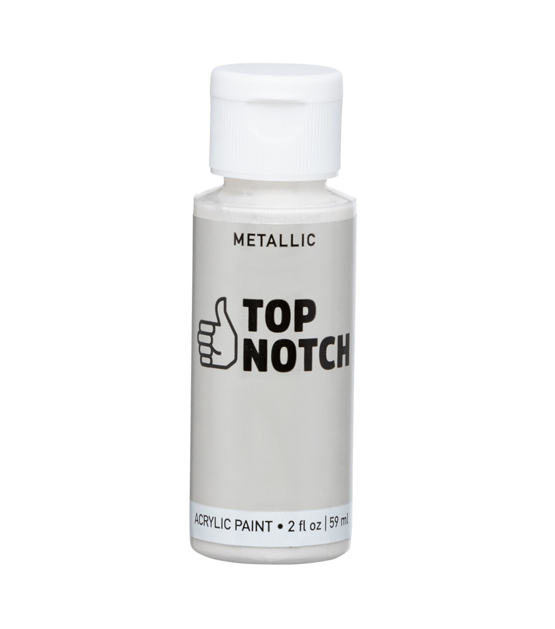 2oz Gold Metallic Acrylic Craft Paint by Top Notch, Pearl, hi-res