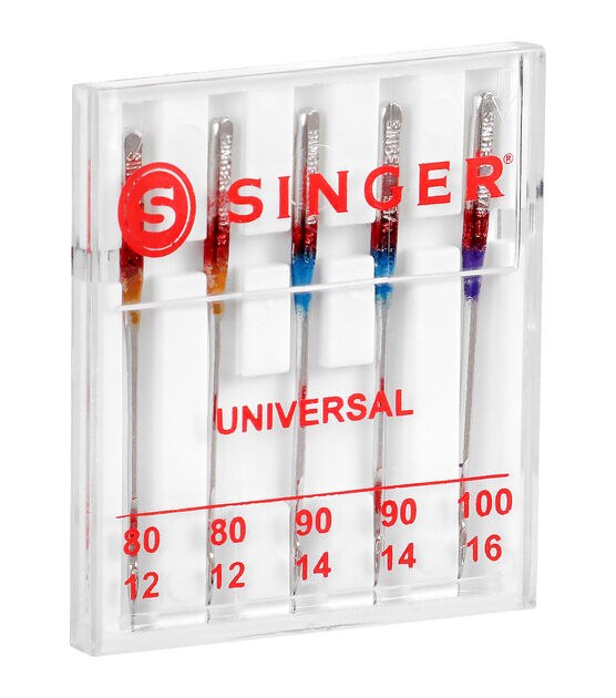 SINGER Universal Regular Point Machine Needles Assorted Sizes 5ct, , hi-res, image 5